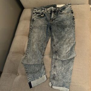 Rag & bone women boyfriend low ride stretchy jeans